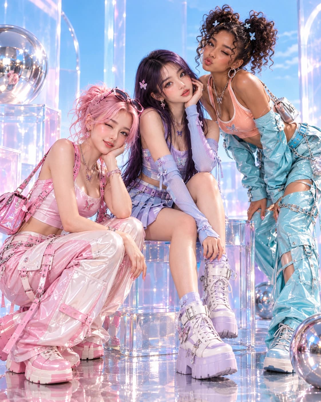 K-Beauty Model Look 1