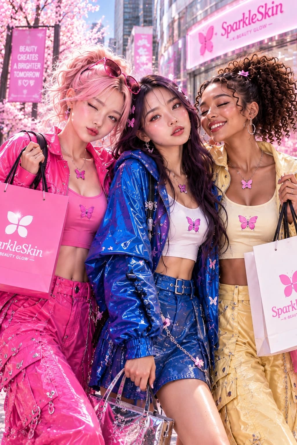 SparkleSkin Korean Beauty campaign models