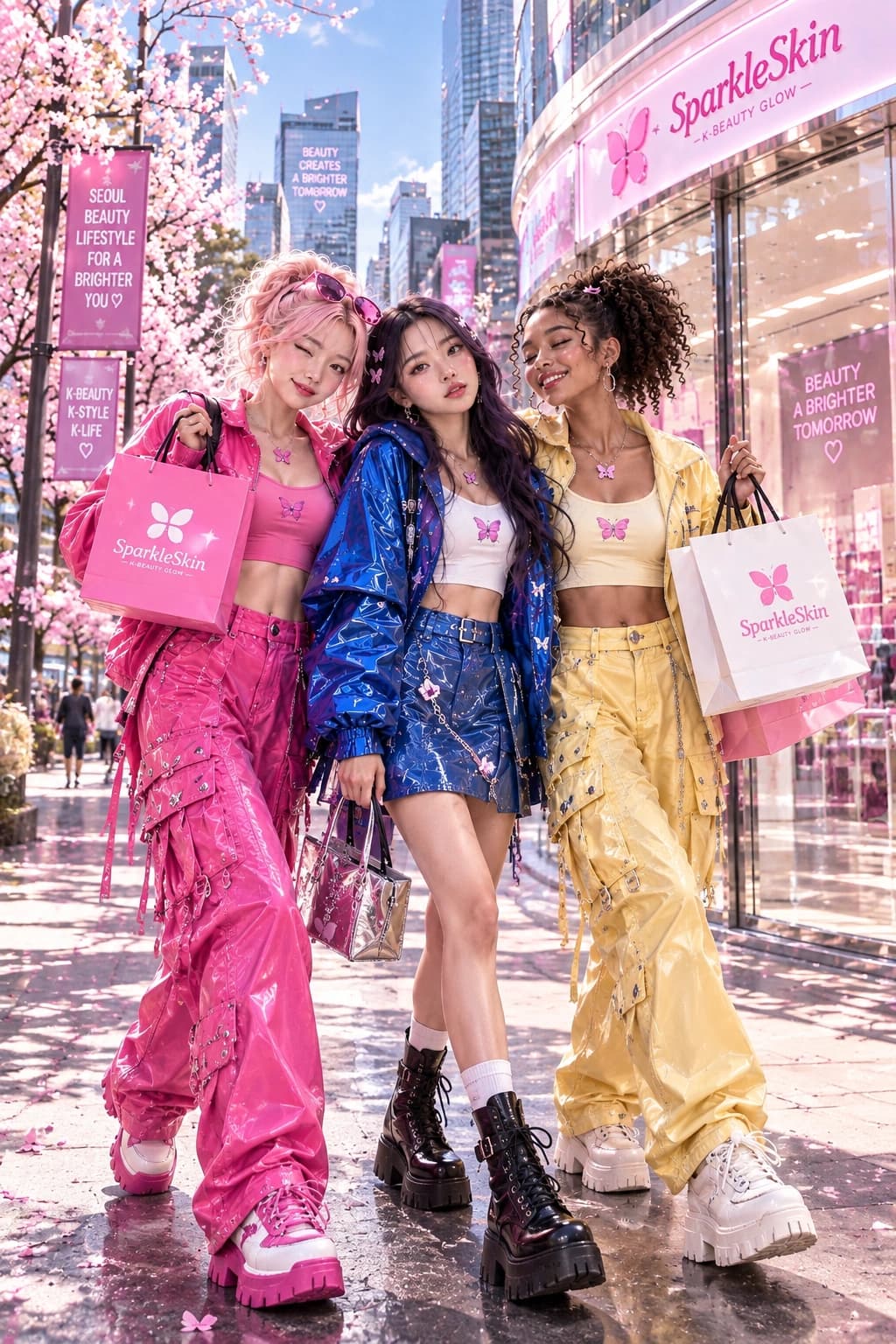 SparkleSkin Korean Beauty campaign models